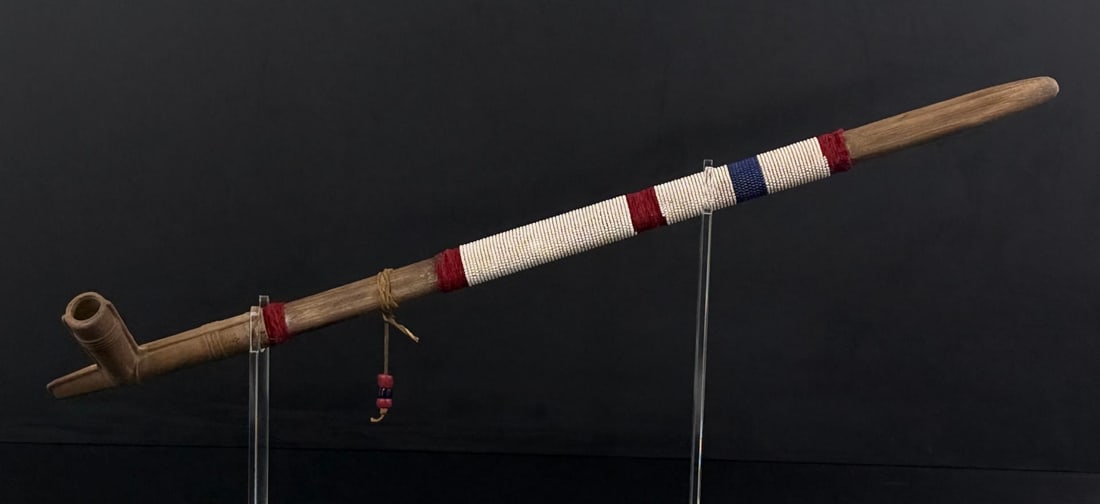 Native American Indian Beaded Peace Pipe (1 of 6)