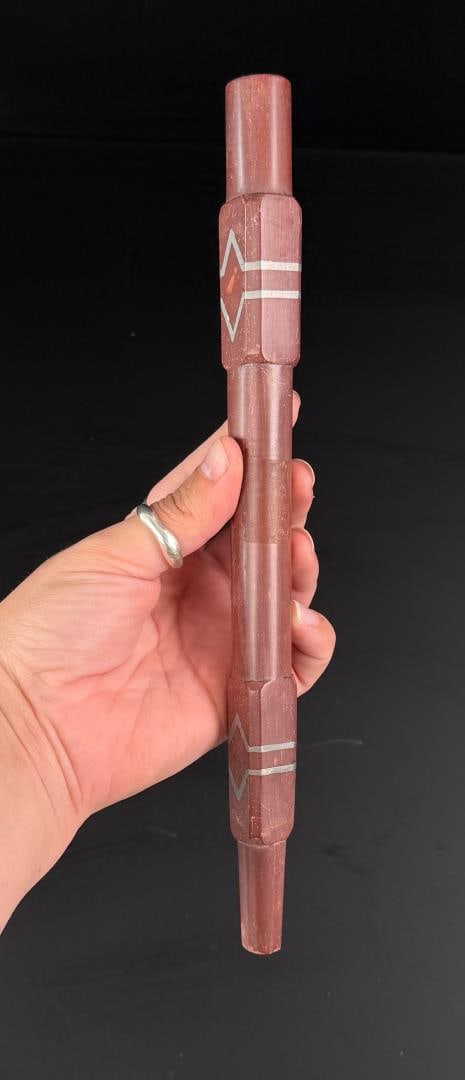 Native American Indian Catlinite Pipestone Pipe - 4