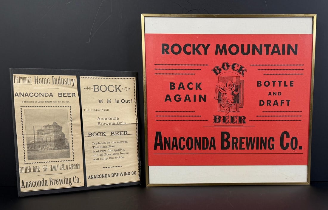 Anaconda Brewing Company Montana Beer Sign (1 of 3)