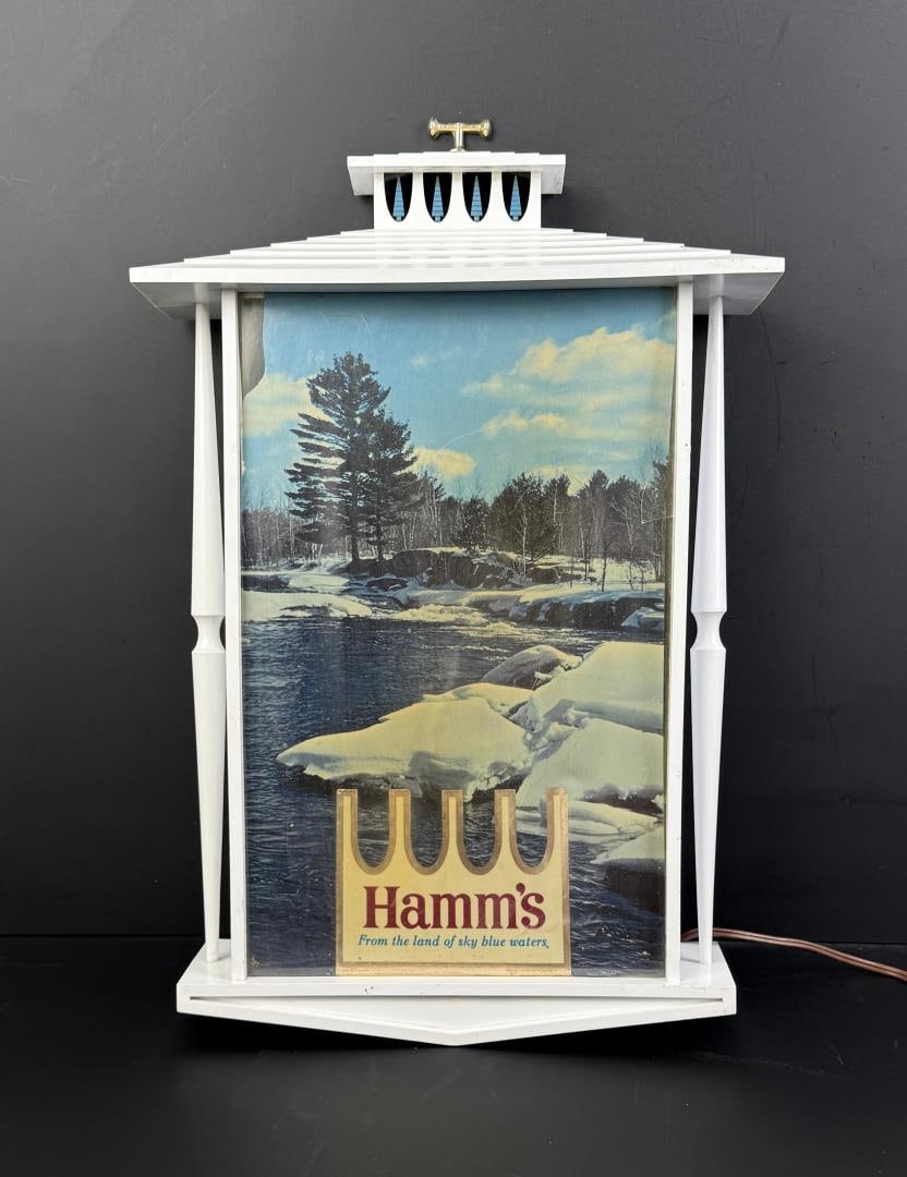 1Hamms Beer Sky Blue Waters Lighted Sign
