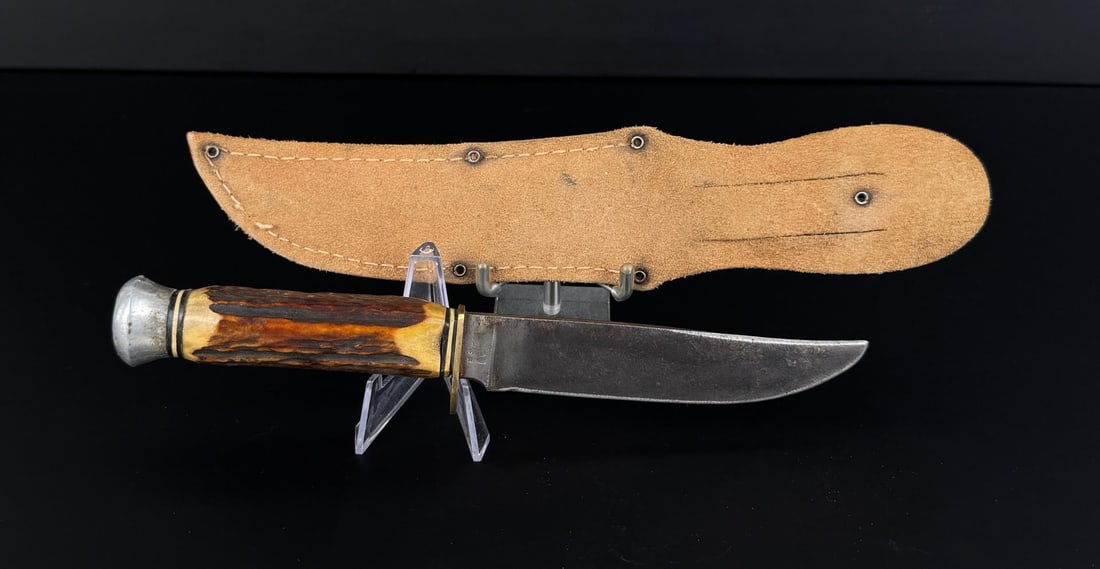 Anton Wingen Othello Stag Handle Hunting Knife (1 of 5)
