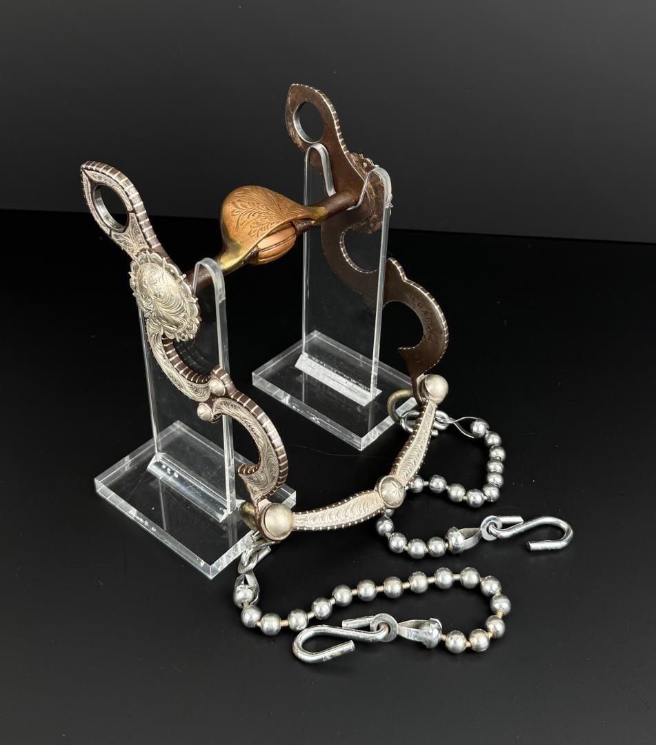 E Garcia Silver Overlay Cowboy Bit (1 of 8)