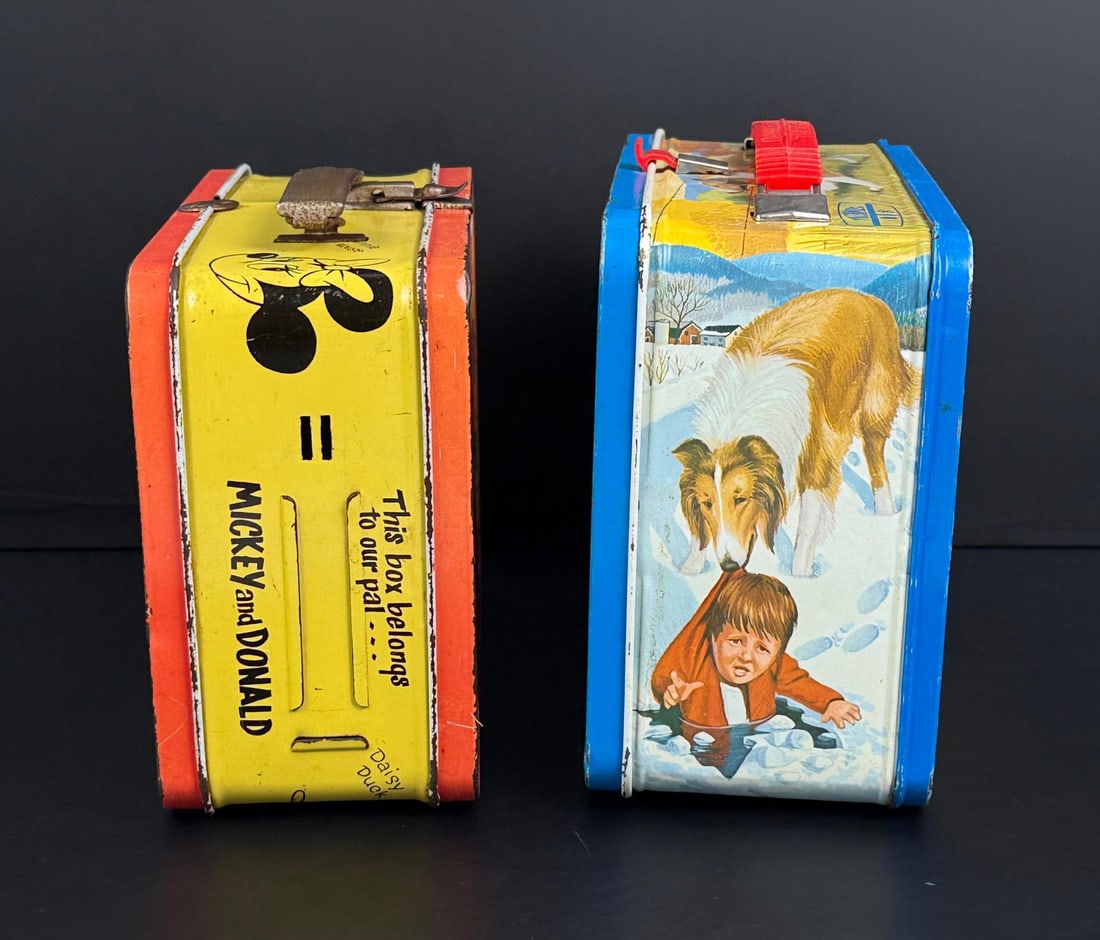 Mickey Mouse and Lassie Metal Lunchboxes (1 of 13)