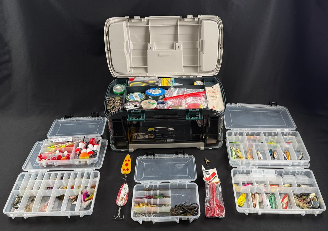 Plano Fishing Tackle Box and Contents (1 of 8)