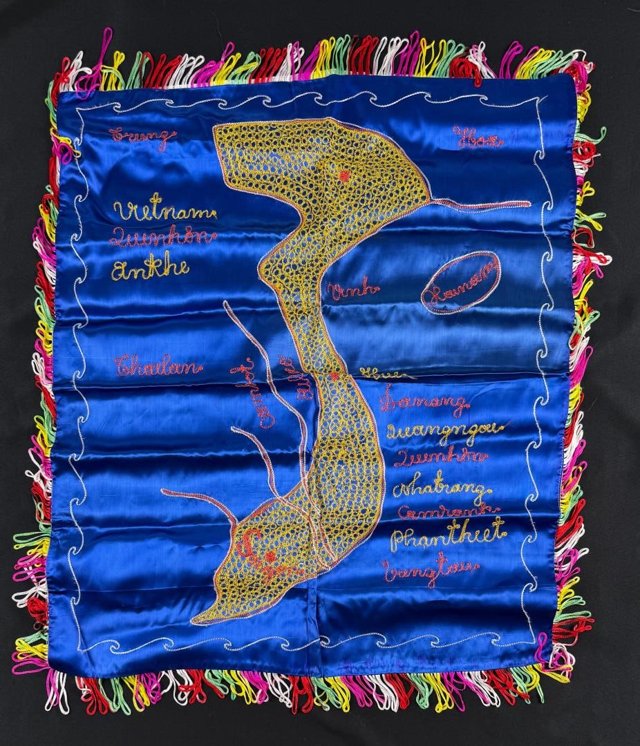 Vietnam War Embroidered Tour Pillow Case