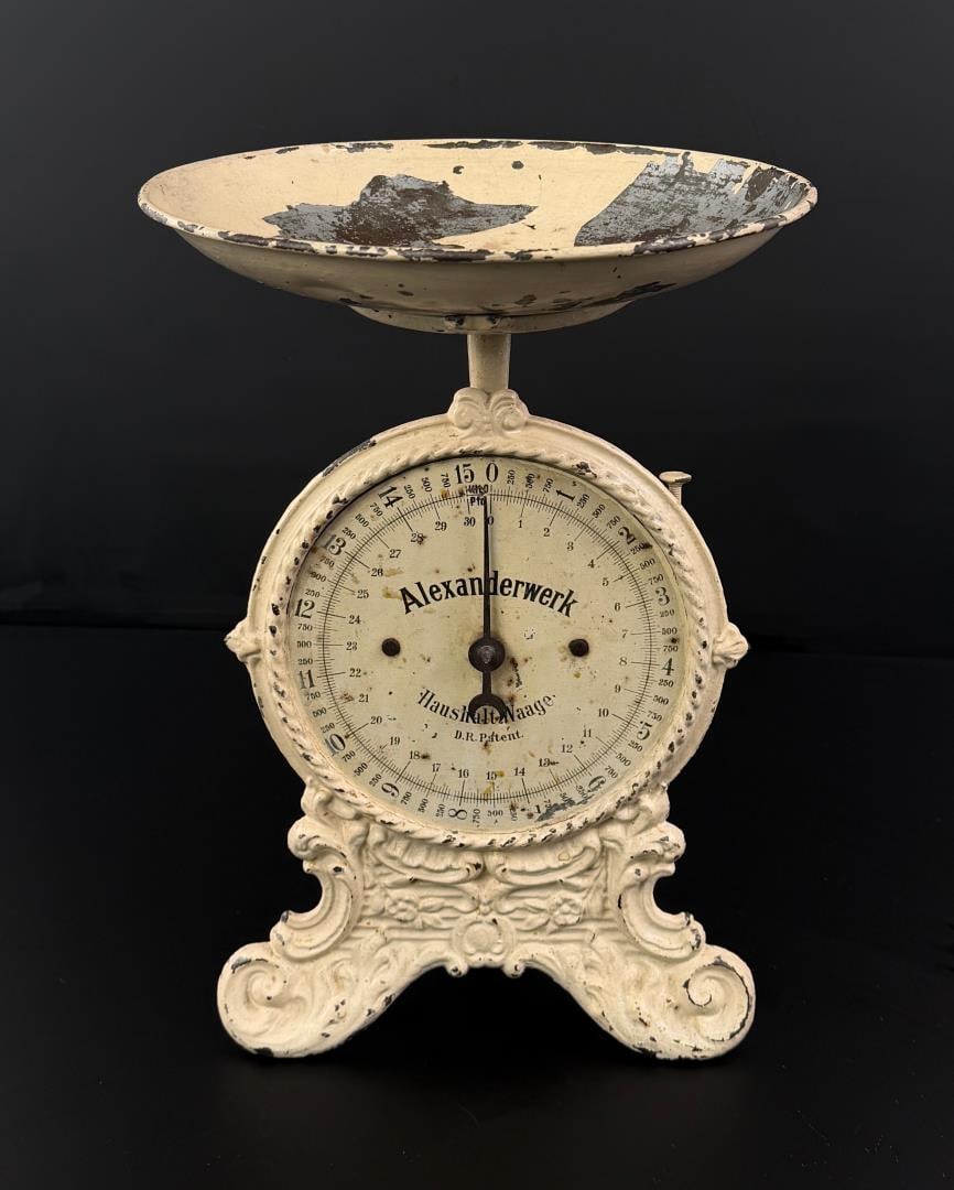 German Alexanderwerk Cast Iron Kitchen Scale