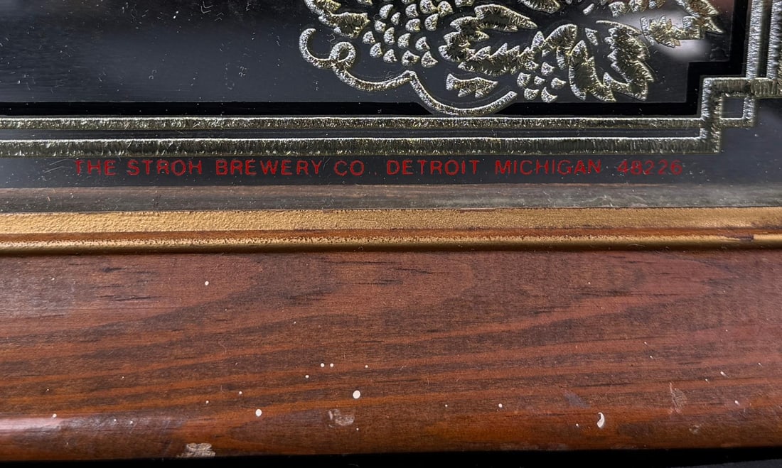 Montana Stroh's Beer Mirror Sign: 21 1/4" by 14 7/8"