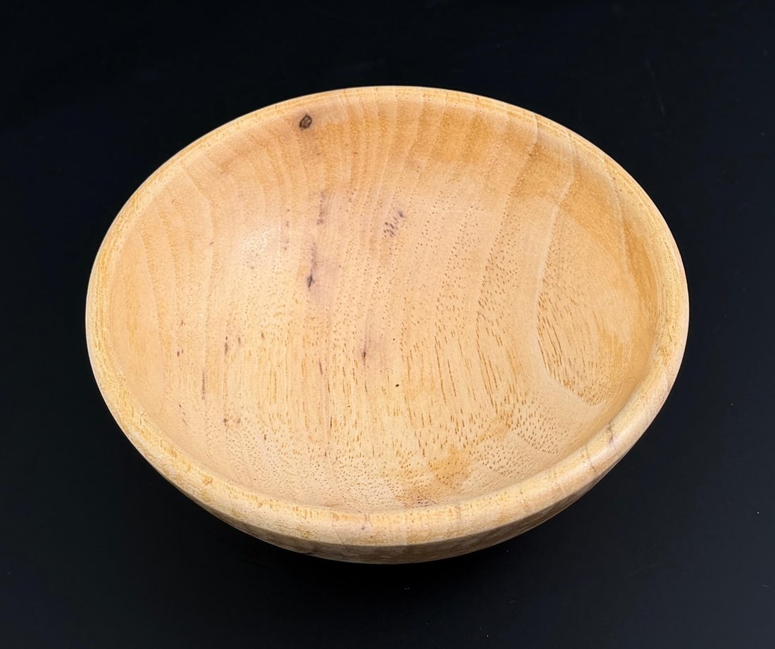 Dick Withycombe Missoula Montana Pecan Wood Bowl: 5 1/2" diameter, 1 3/4" tall.