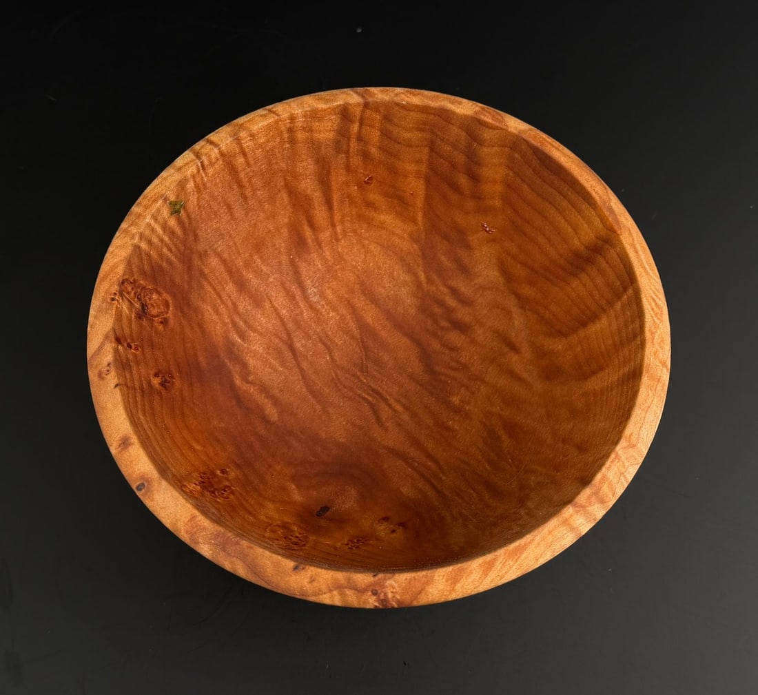 Signed Custom Made Maple Wood Bowl (1 of 5)
