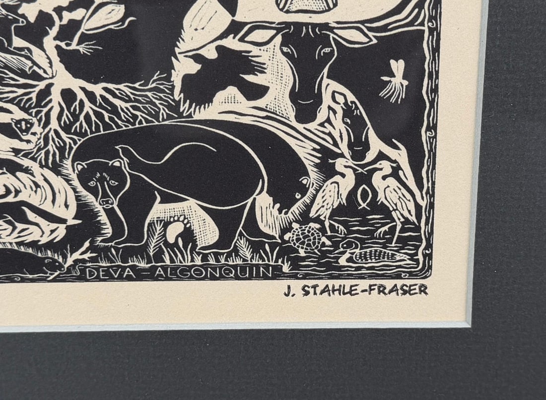 Janet Stahle Fraser Linocut Block Print (1 of 4)