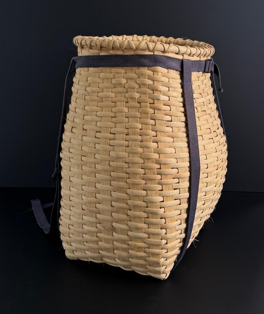 Splint Oak Basket Trapper Backpack - 2