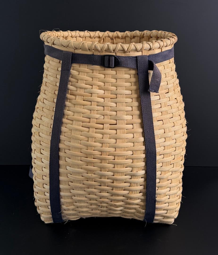 Splint Oak Basket Trapper Backpack - 3