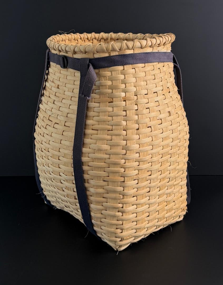 Splint Oak Basket Trapper Backpack - 4