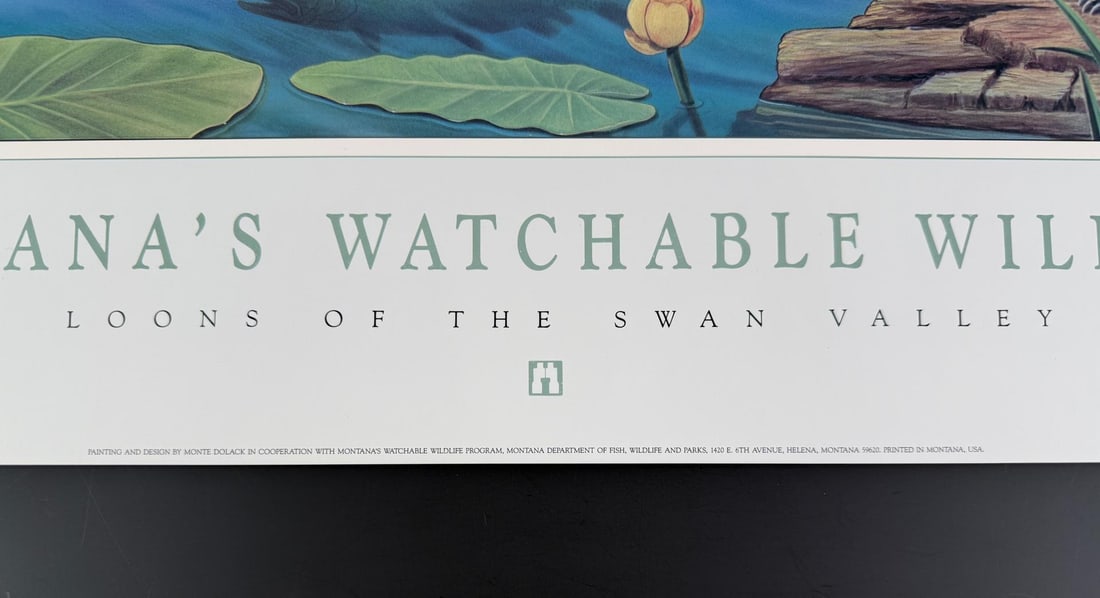 Montanas Watchable Wildlife Print Monte Dolack: 22 1/2" by 32"