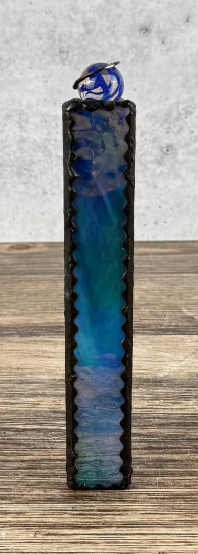 Stained Glass Marble Kaleidoscope: 1 1/4" by 1 1/2" by 8 7/8".