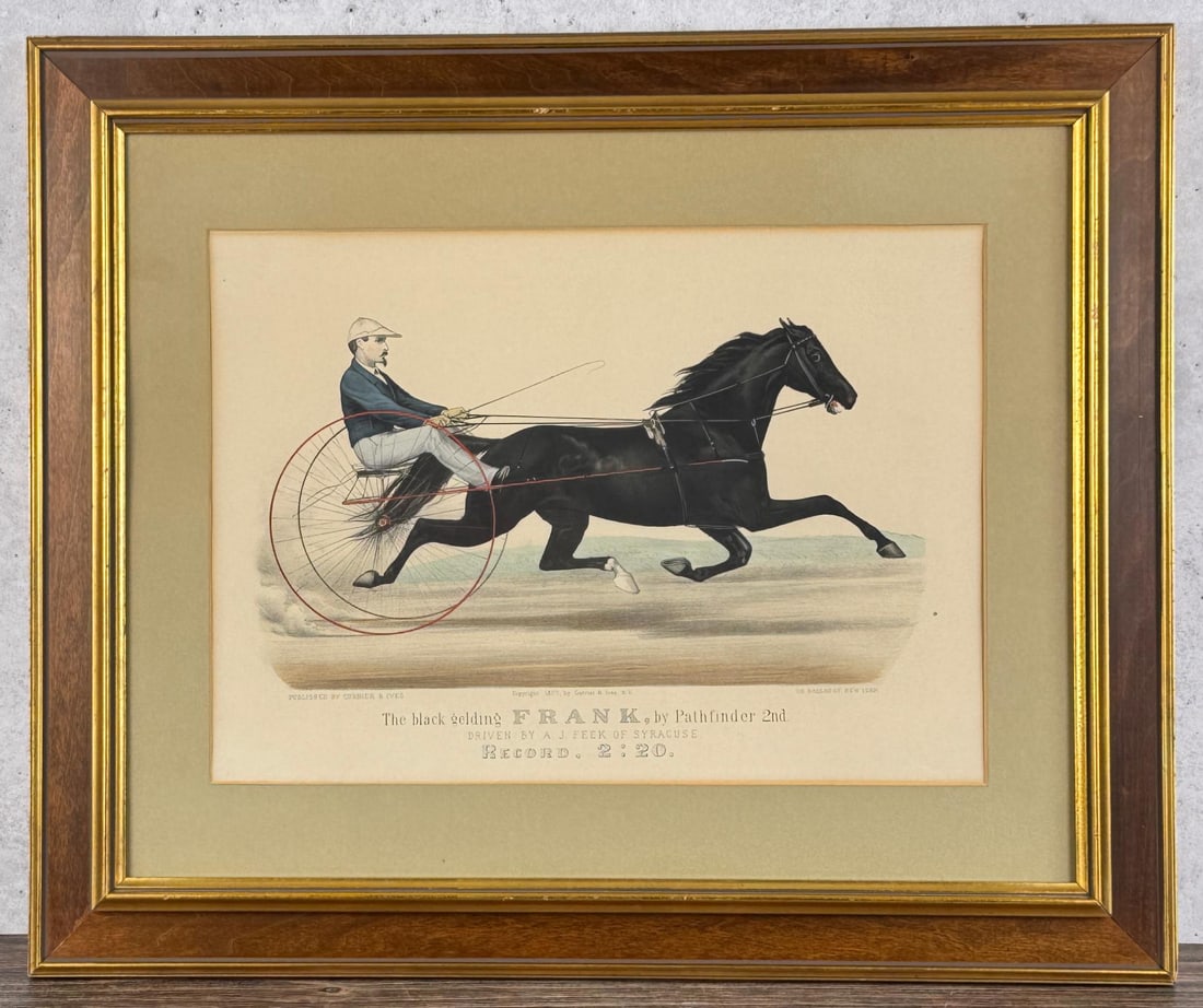 Currier & Ives The Black Gelding Frank Print (1 of 6)