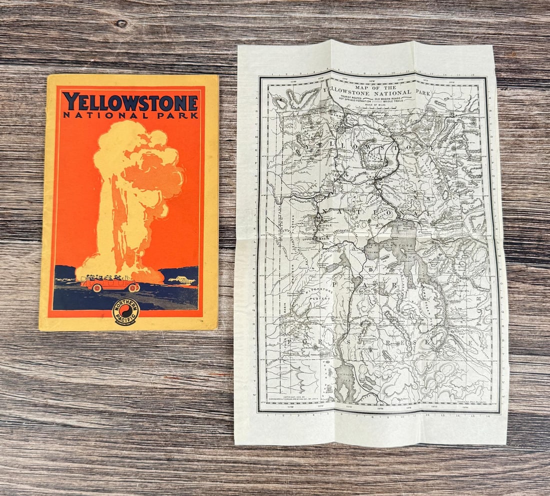Yellowstone National Park Burlington Route Booklet (1 of 8)
