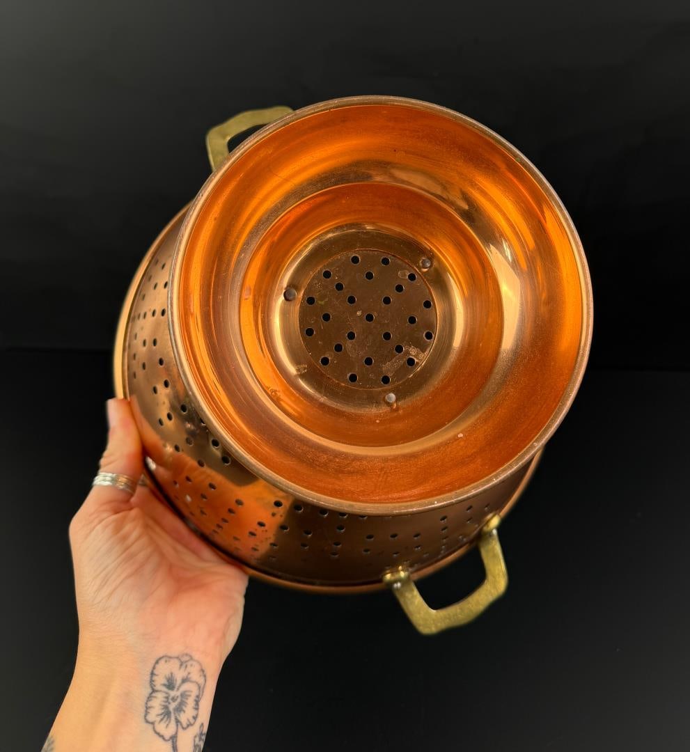 Copper Kitchen Colander Strainer - 4
