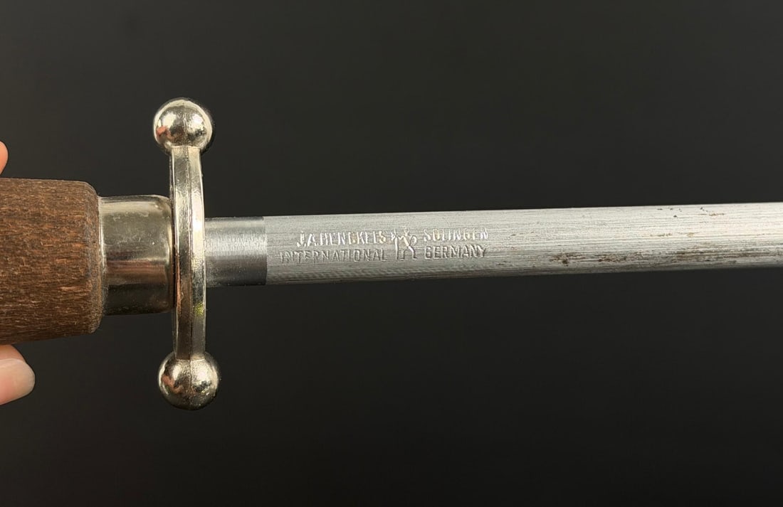 Henckels Professional Honing Sharpening Steel: 14 3/4" long.