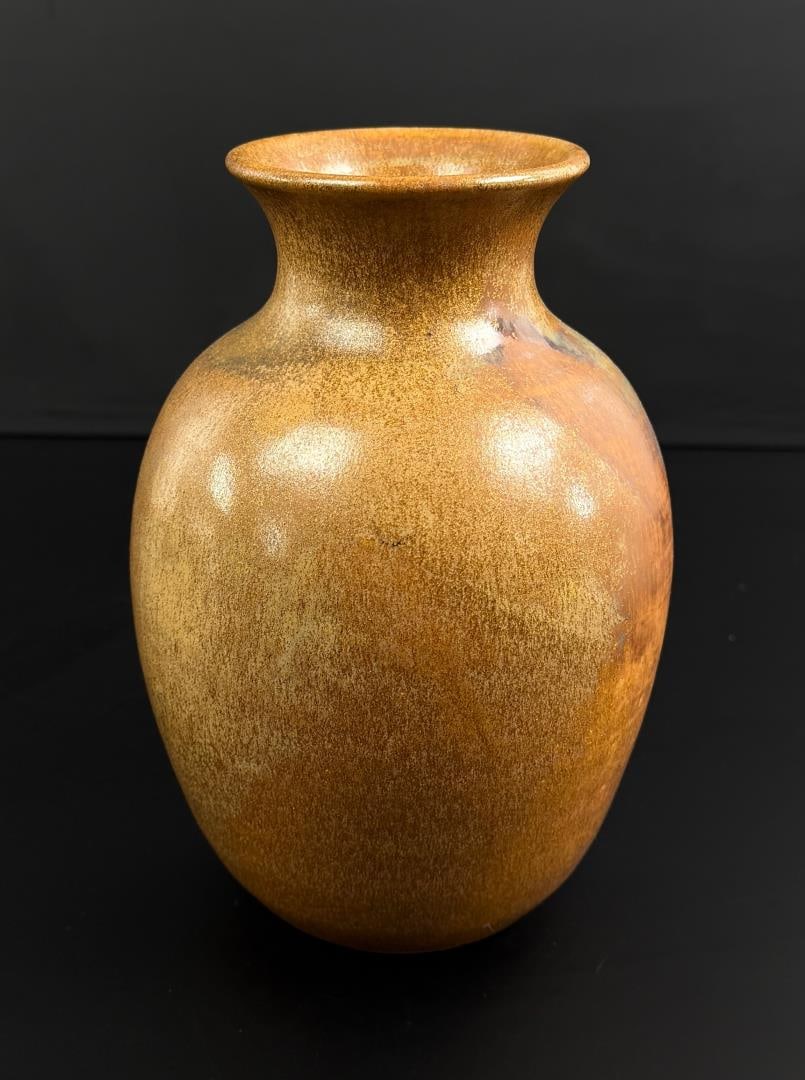 William Joseph Gordy Studio Pottery Vase: 5" by 5" by 7 1/4"