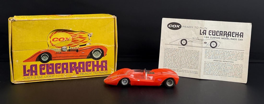 Cox La Cucaracha 1/24 Slot Car: Nice example in box.