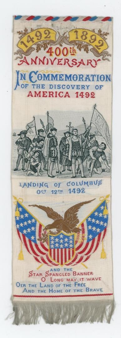 1892 400th Anniversary Christopher Columbus Ribbon (1 of 3)