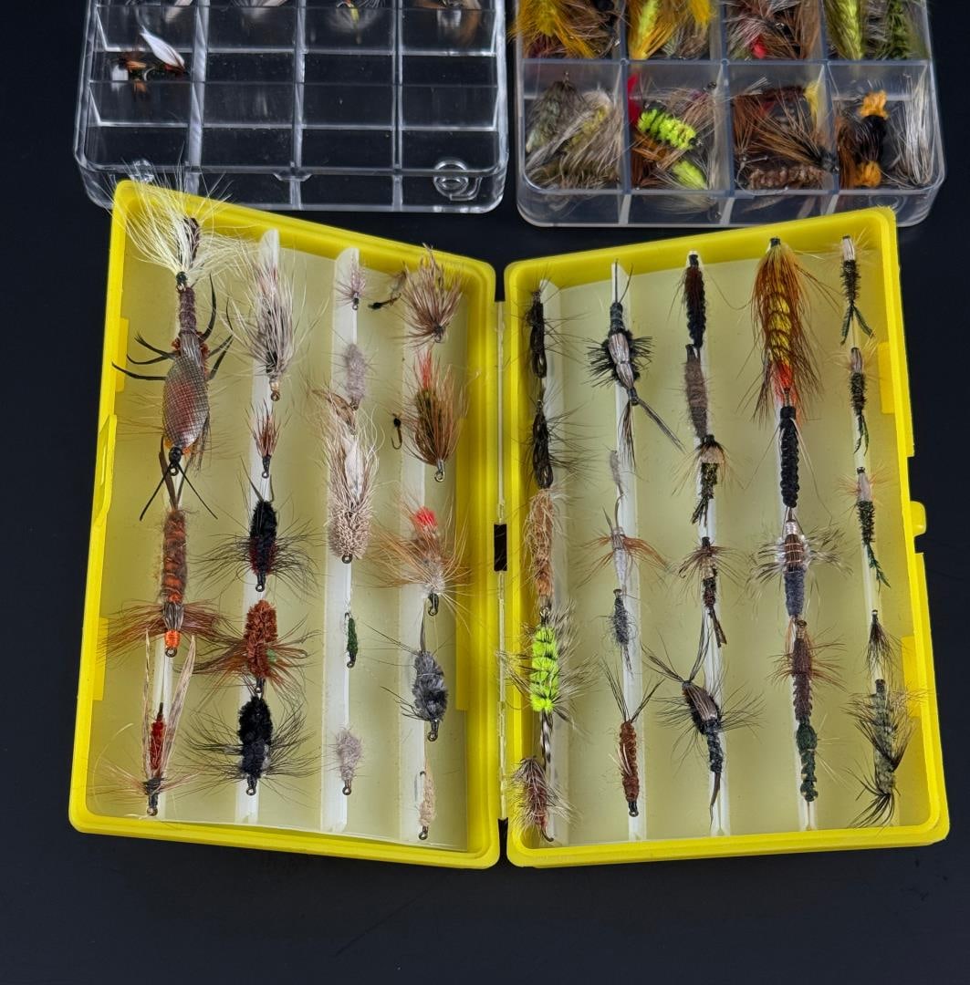 Collection of Montana Fly Fishing Flies: 94 total.