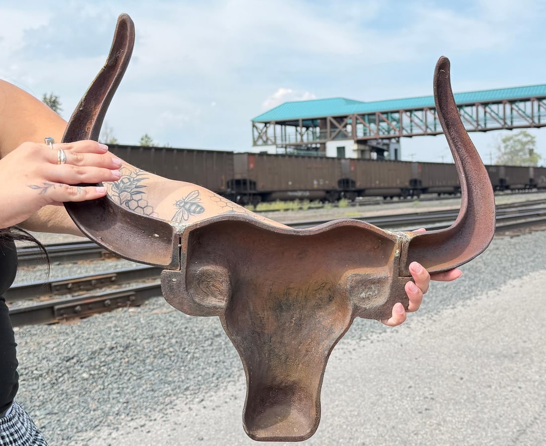 Longhorn Steer Cast Iron Wall Ornament (1 of 6)