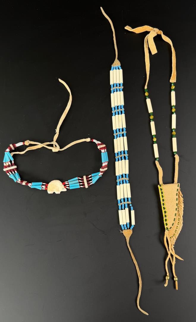 Native American Indian Choker Necklaces (1 of 5)