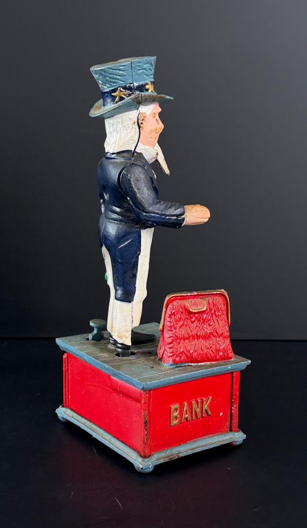 Cast Iron Uncle Sam Bank (1 of 5)