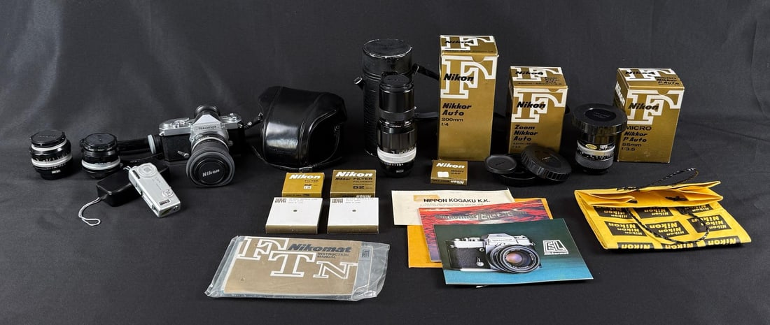 Nikon Nikomat FTN SLR 35mm Camera and Lenses (1 of 20)