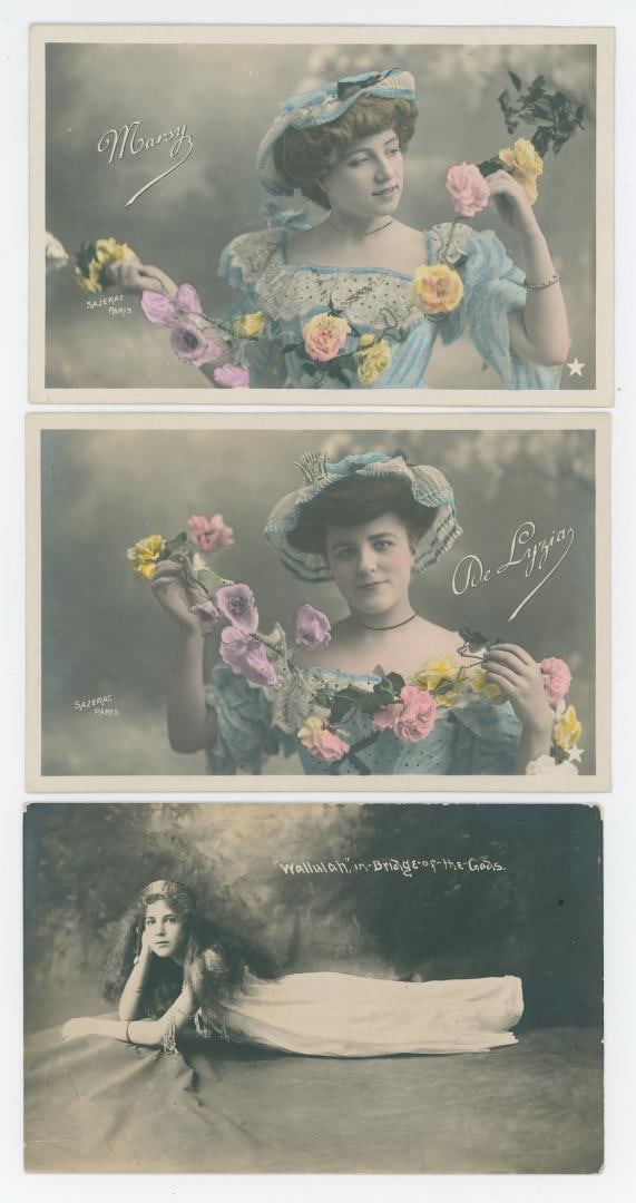 Hand Tinted Risque Burlesque RPPC Postcards - 6