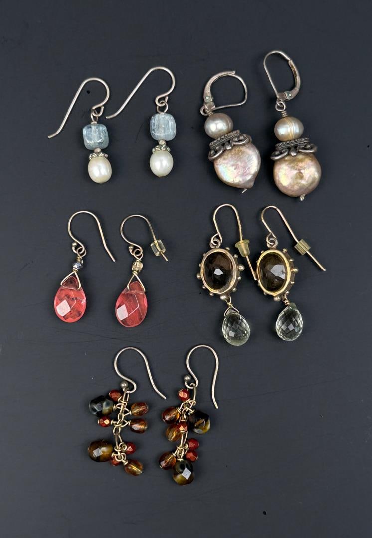 Collection of Sterling Silver Earrings (1 of 4)