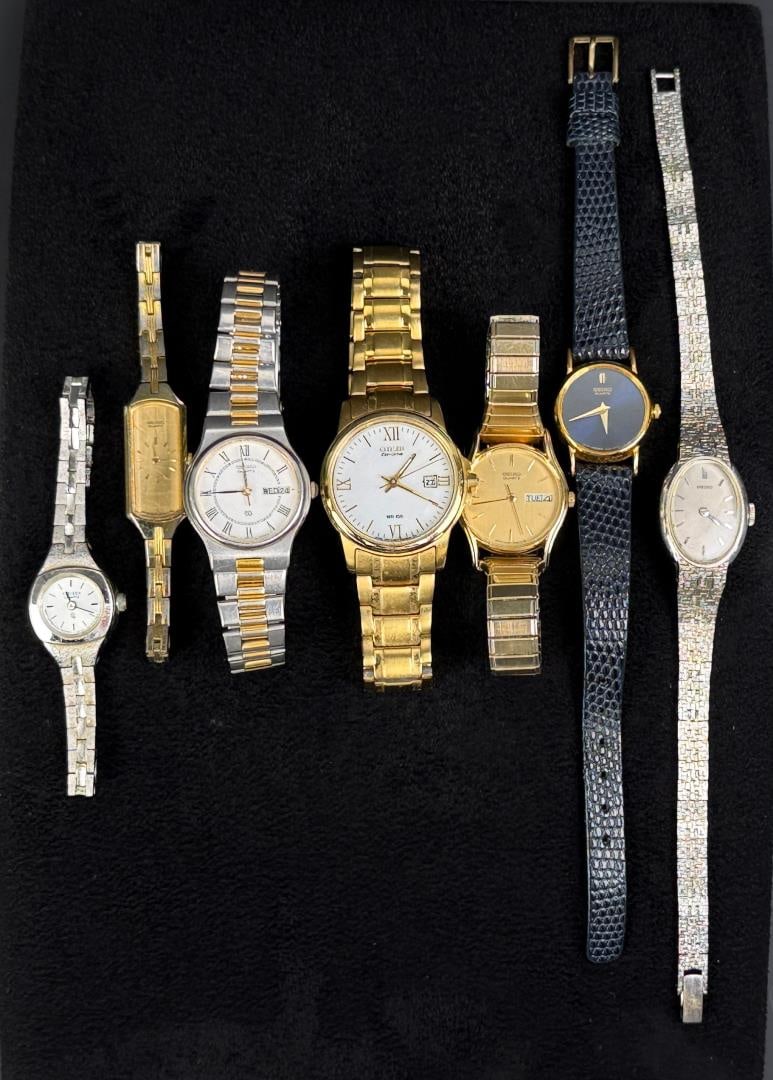 Collection of Citizen and Seiko Watches (1 of 6)