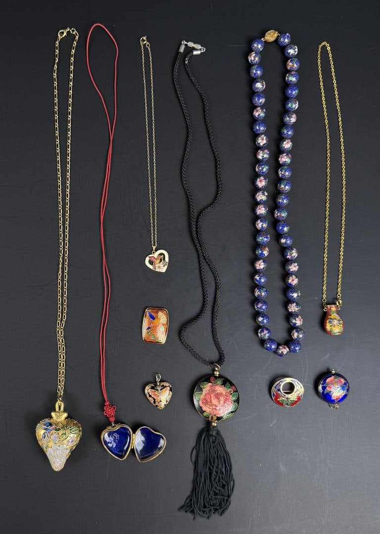 Collection of Chinese Cloisonne Necklaces (1 of 4)