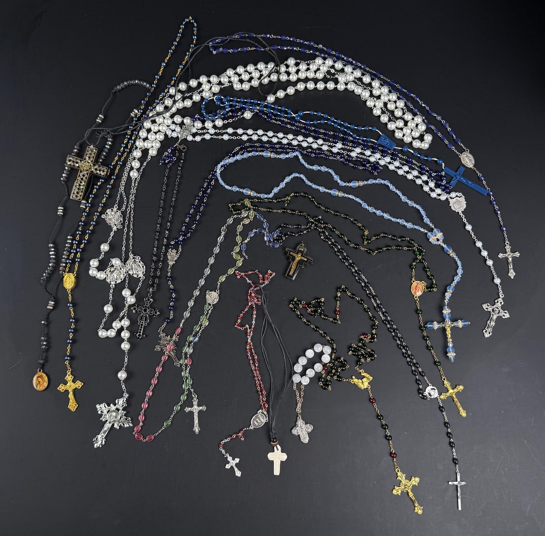 Collection of Catholic Religious Medals Rosaries (1 of 5)