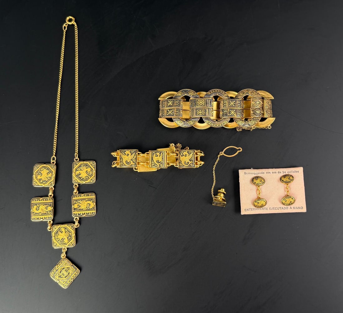 Collection of Damascene Jewelry: Nice grouping
