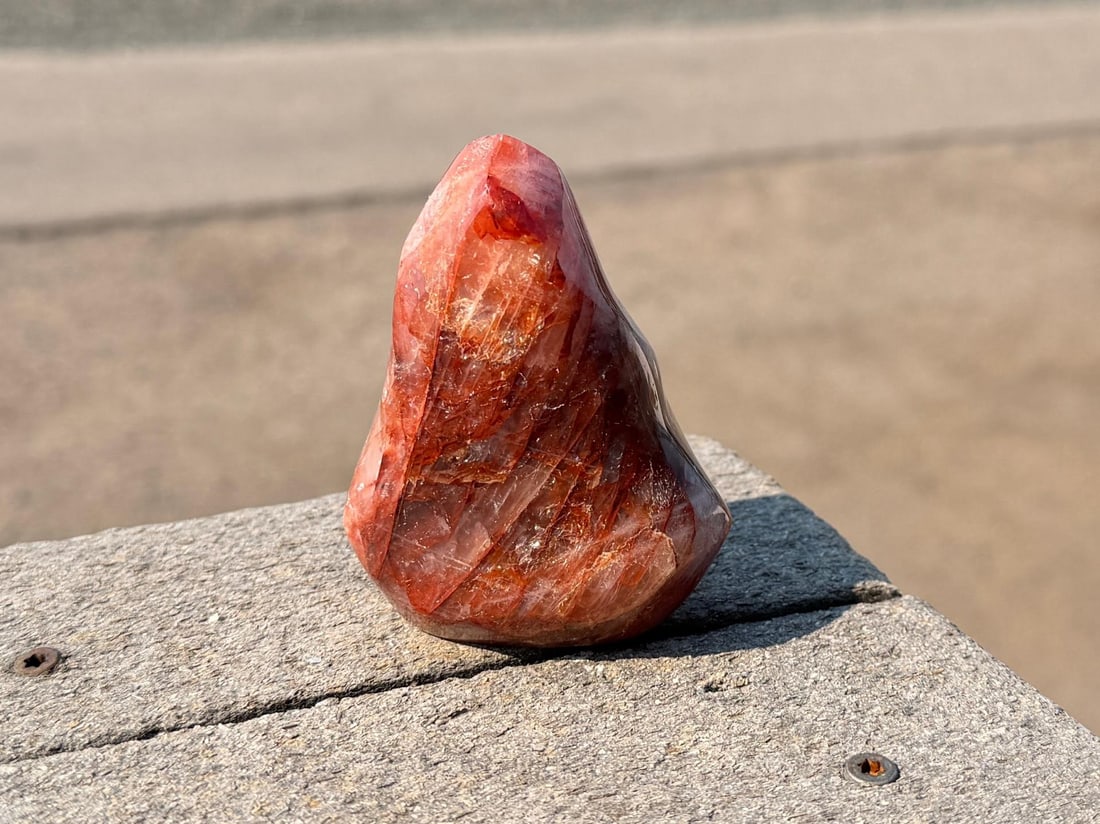 Red Fire Hematoid Quartz Flame Crystal Carving (1 of 5)