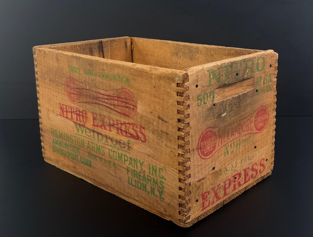 Remington Nitro Express 12ga Wood Ammo Crate (1 of 5)