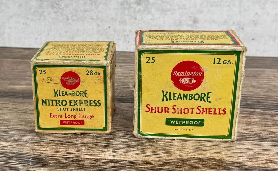 Remington Kleanbore 12ga 28ga Shotgun Shells: 40 shells total, 12 and 28 gauge. California and New York Shipments Requires this lot to be sent to an FFL Dealer.