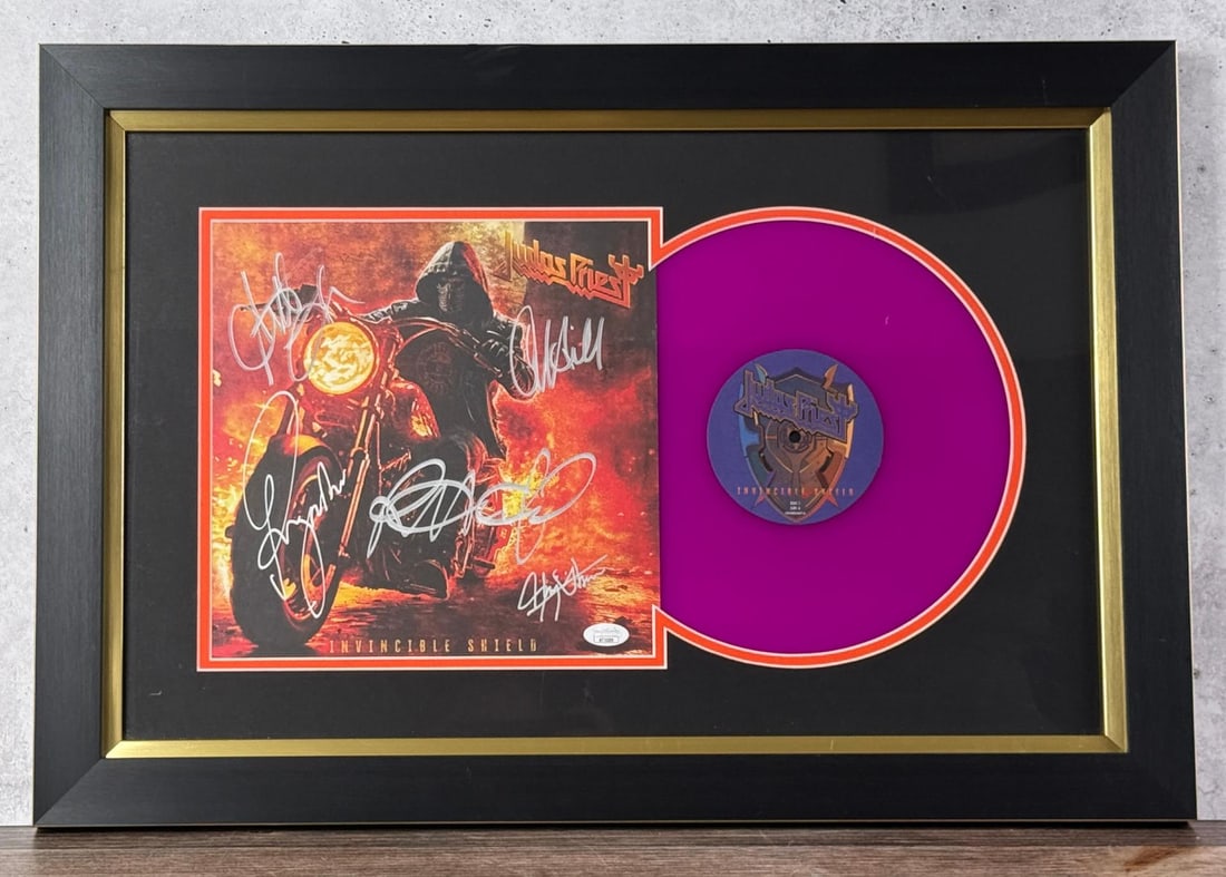 Judas Priest Invincible Shield Signed Album (1 of 4)