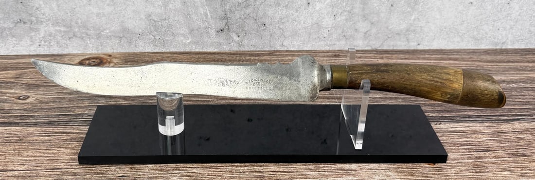 Dickinson The El Dorado Horn Handle Knife: 13 3/4" long.