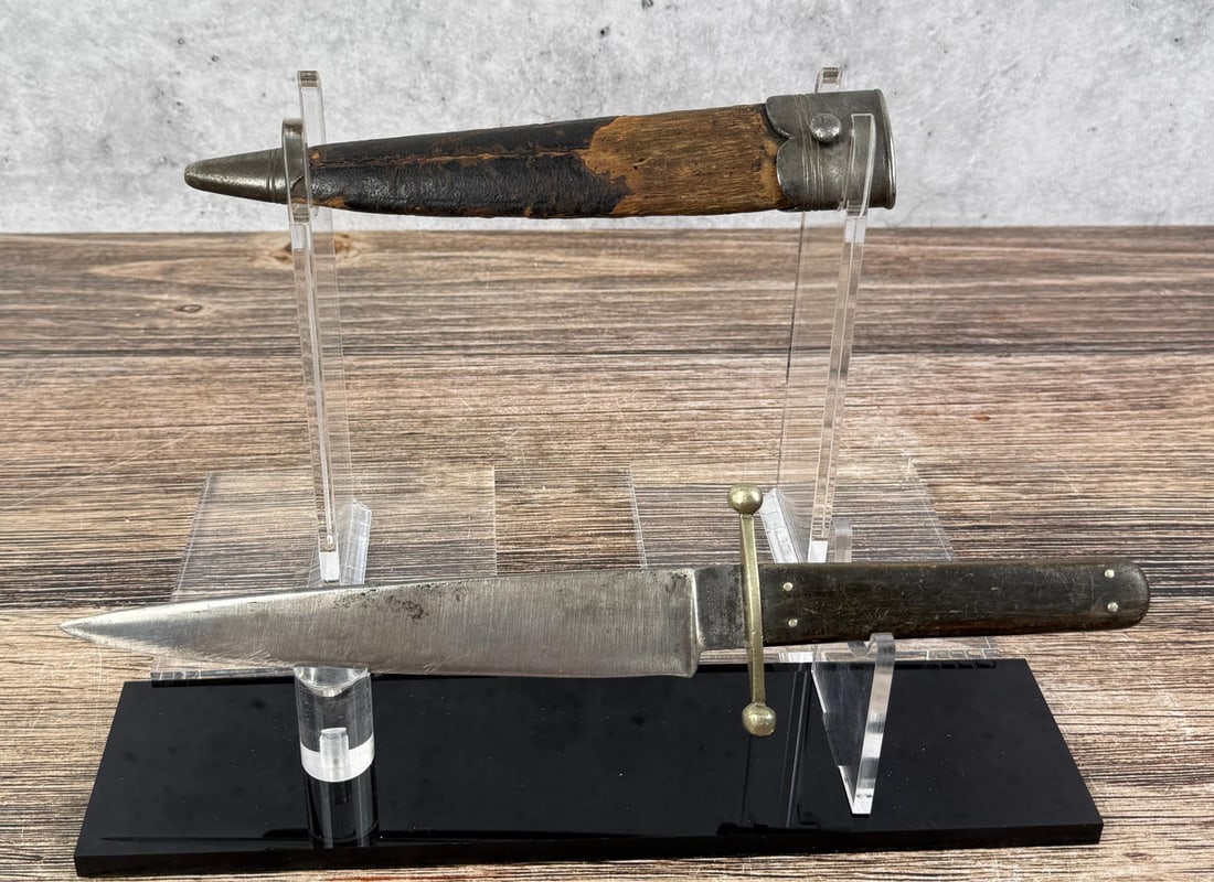 Civil War Era Rodgers Cutlery Bowie Knife: Measures 11 1/4" long.