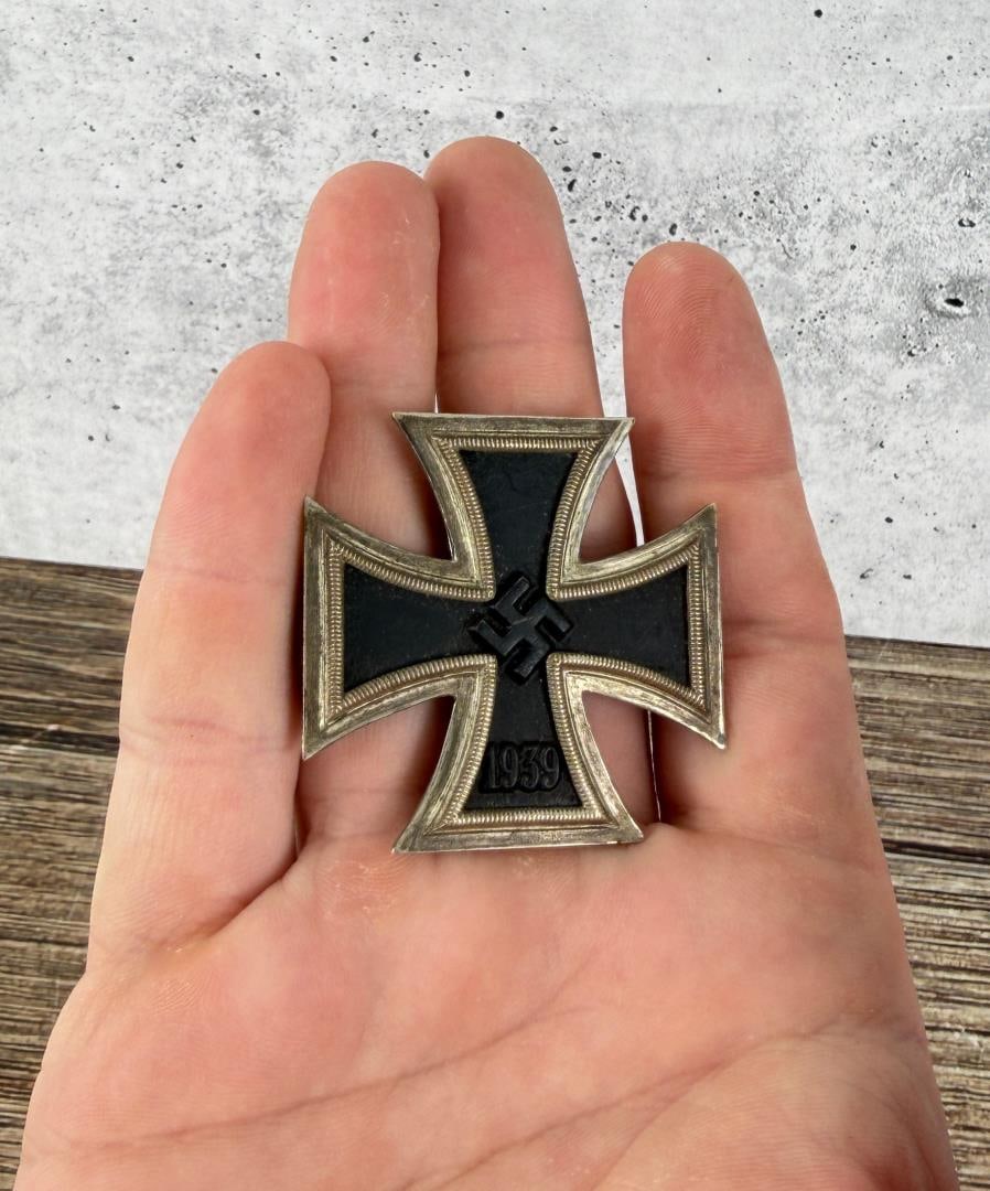 WW2 German Iron Cross 1st Class 1939 Pin: Believed to be post war manufacture.