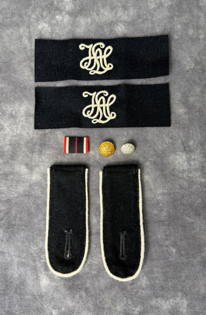 WW2 German SS Uniform Insignia: Most believed to be post war manufacture.