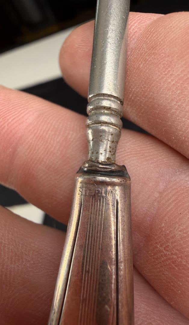 Sterling Silver Handle Shoe Button Hooks - 4