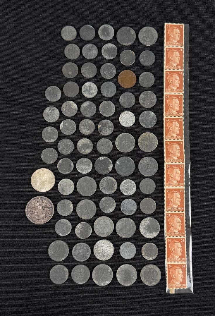 Collection of WW2 German Currency Coins: Nice grouping