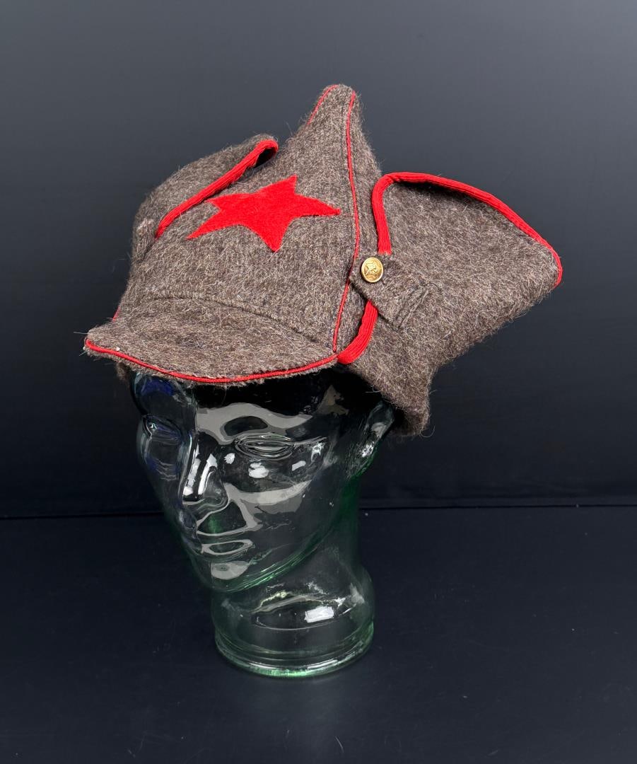 USSR Russian Budenovka Hat: Decent example.