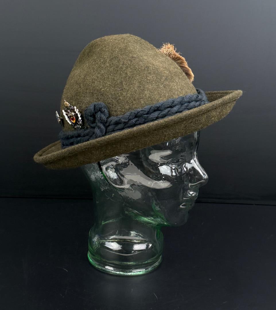 Bavarian Wool Tyrolean Alpine Hat - 2
