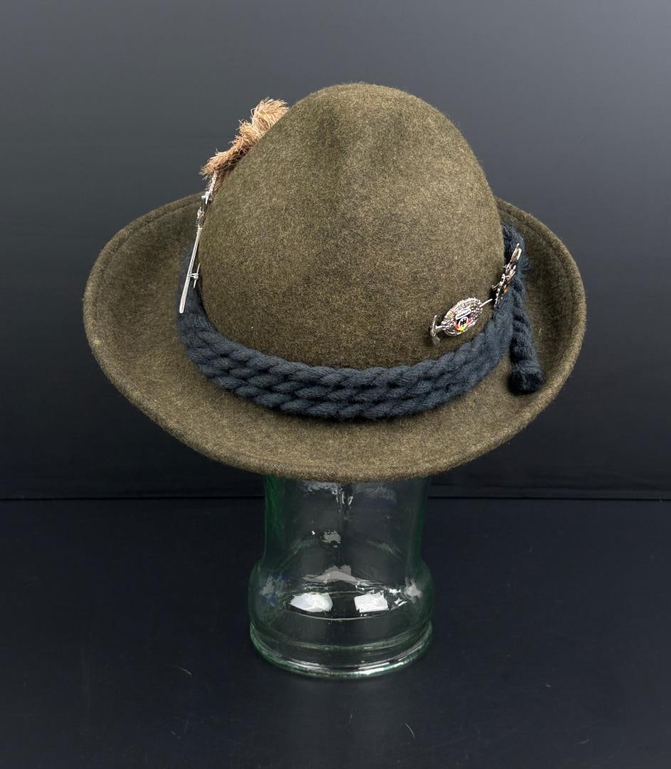 Bavarian Wool Tyrolean Alpine Hat - 3